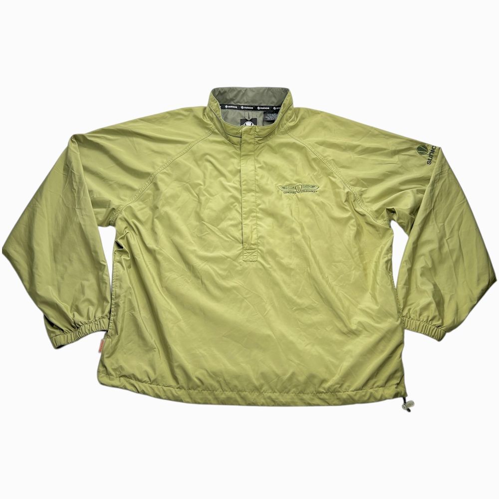 Mens Sunice Weather Green‎ Golf Performance Pullover Jacket Large Pebble Beach